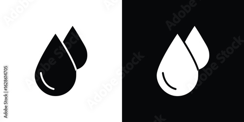 Blood drops icon. simple glyph icon. Vector solid isolated black illustration.
