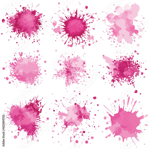 Pink Makeup Powders Explosion Still Life