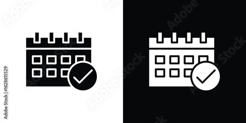 Appointment icon. simple glyph icon. Vector solid isolated black illustration.