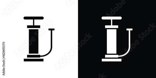 Air pump icon. simple glyph icon. Vector solid isolated black illustration.