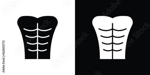 Abs icon. simple glyph icon. Vector solid isolated black illustration.