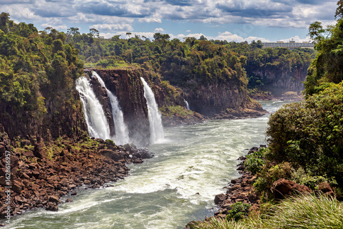 The Iguazu Waterfalls between Argentina and Brazil	