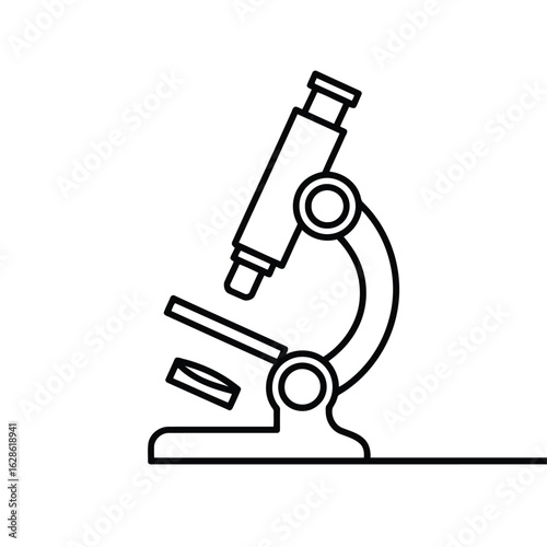 Vector illustration of Microscope Illustration: Science, Research, Lab Equipment