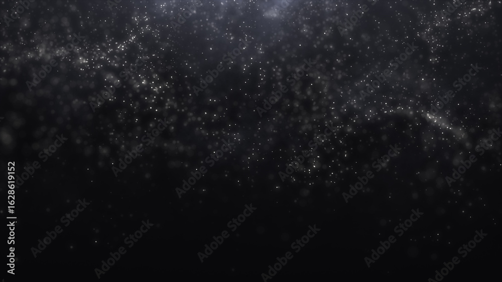 Obraz premium Abstract 4K monochrome shining glitter particles animation new motion background. Light flare for event, festival, presentation, music, show, party, award, fashion, music, festival, club, stage