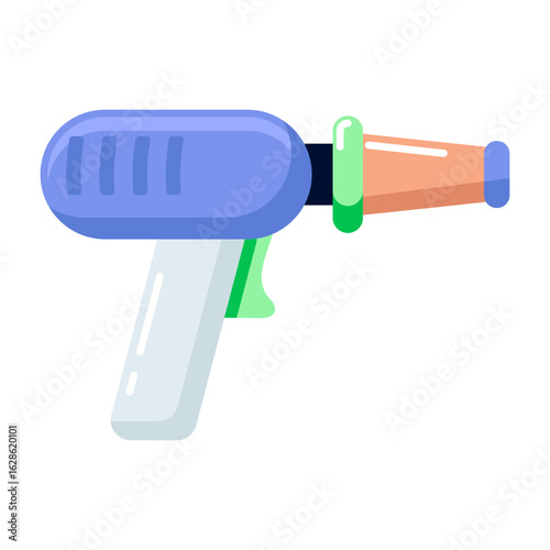 A flat style icon depicting drain gun
