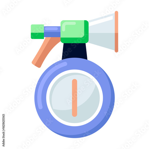 A flat style icon showing suction machine
