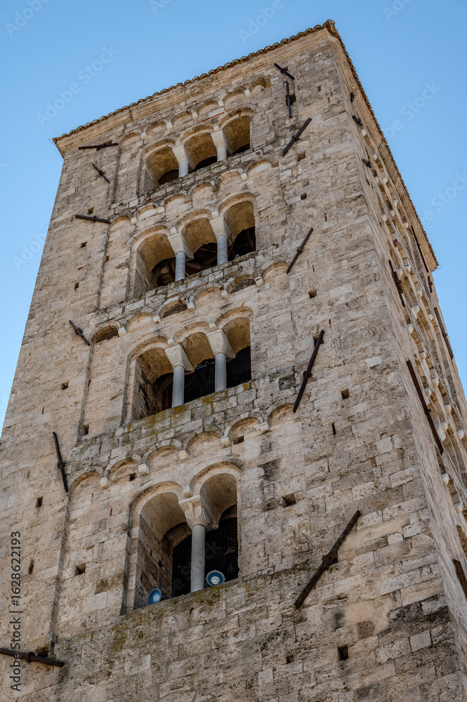 Fototapeta premium The Cathedral Basilica of Santa Maria Annunziata is the principal place of Catholic worship in Anagni, the episcopal seat of the Diocese of Anagni-Alatri; it has the dignity of a minor basilica.