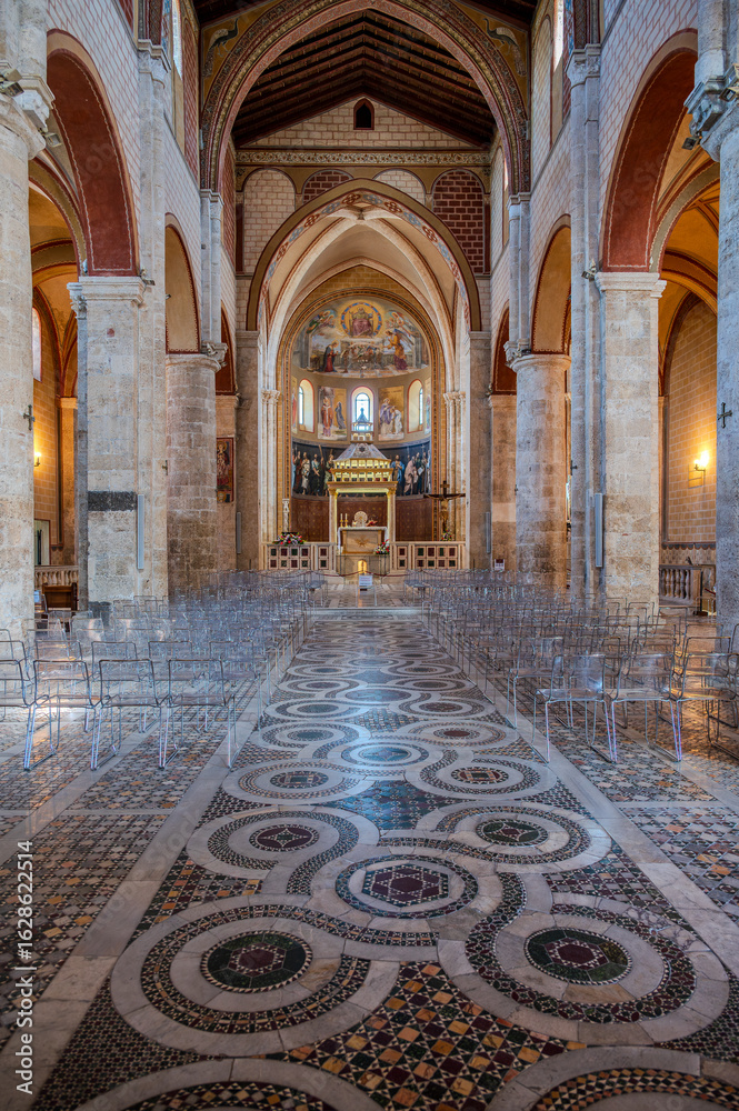 Obraz premium The Cathedral Basilica of Santa Maria Annunziata is the principal place of Catholic worship in Anagni, the episcopal seat of the Diocese of Anagni-Alatri; it has the dignity of a minor basilica.