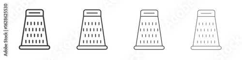 Grater icon symbol pictogram. outline black style