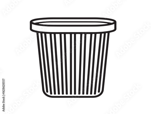 Wallpaper Mural Minimal laundry hamper icon in clean outlined vector design Torontodigital.ca