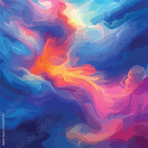 Vibrant Cloudscape Swirls Background