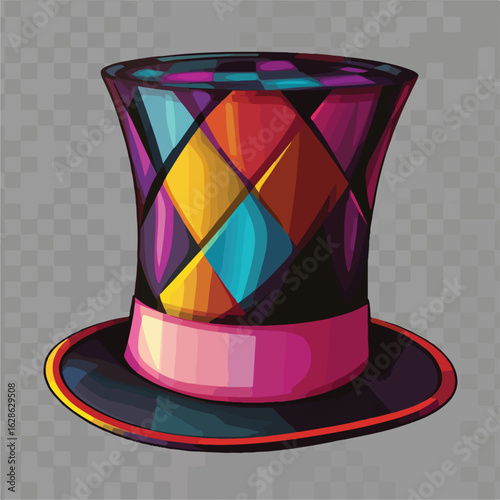 Vibrant Top Hat for Alice Wonderland