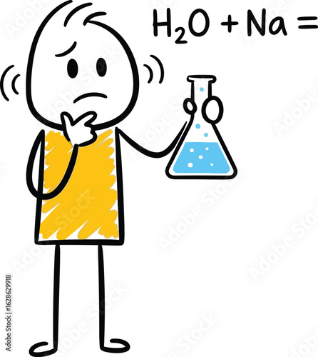 Chemistry student confused by reaction of water and sodium h2o na