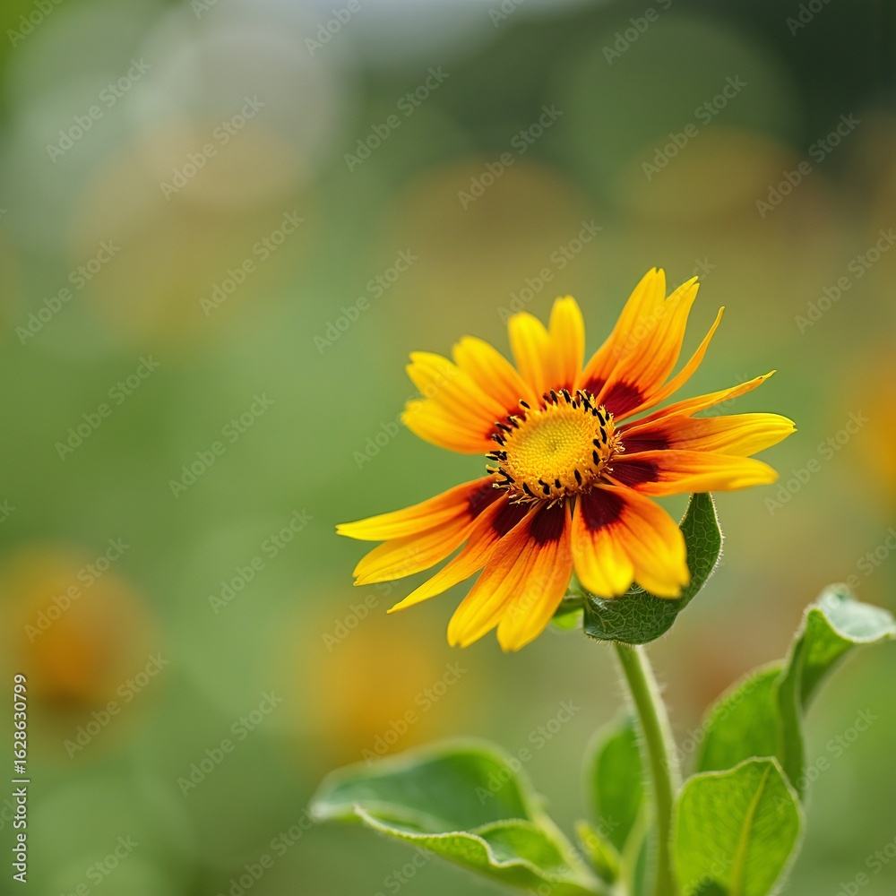 Obraz premium yellow flower in the garden