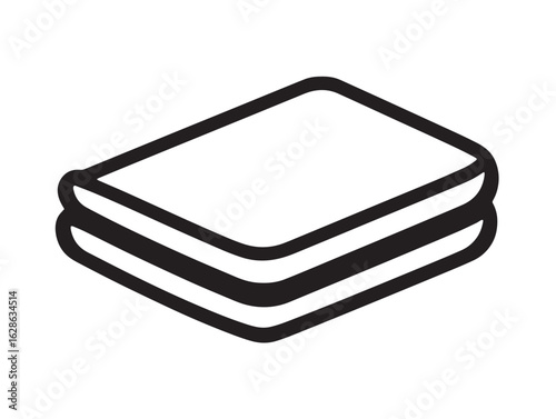 Elegant mattress topper design in simple vector illustration  