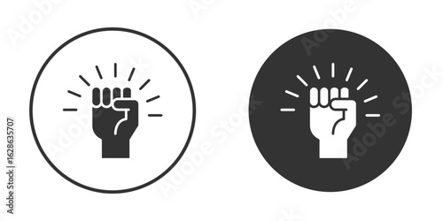 Will power icons pack. vector glyph flat icons