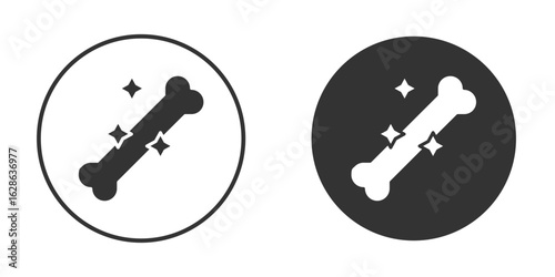 Strong healthy bones icons pack. vector glyph flat icons