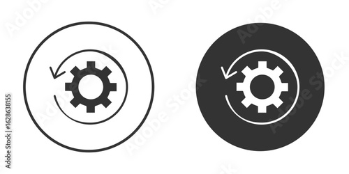 Recovery icons pack. vector glyph flat icons