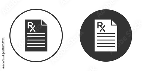 RX icons pack. vector glyph flat icons