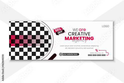 Modern Facebook Cover Template for Business & Personal Use	