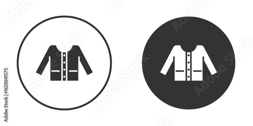 Female sweater icons pack. vector glyph flat icons