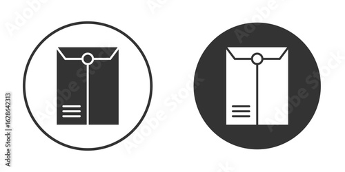 Document envelope icons pack. vector glyph flat icons
