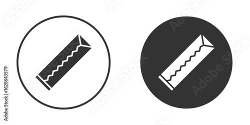 Chew gum icons pack. vector glyph flat icons