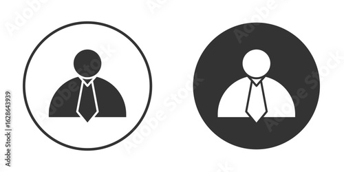 Businessman icons pack. vector glyph flat icons