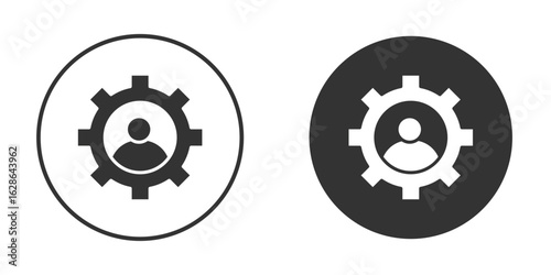 Business development icons pack. vector glyph flat icons