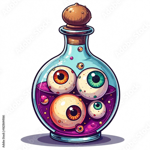 Witch's eyes poison during Halloween