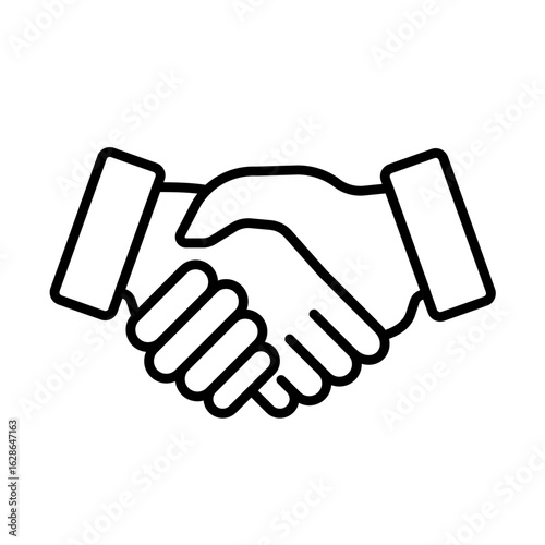 Handshake, business deal - vector icon
