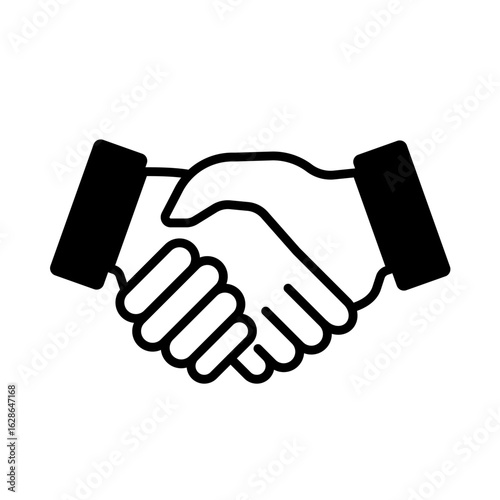 Handshake, business deal - vector icon
