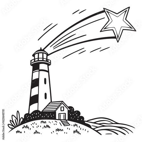 lighthouse on the island