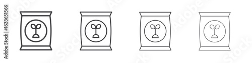 Fertilizer icon outlines - vector simple illustration