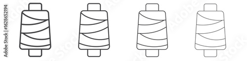 Yarn icon outlines - vector simple illustration