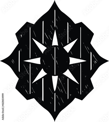 a char mark on wood on white background.eps