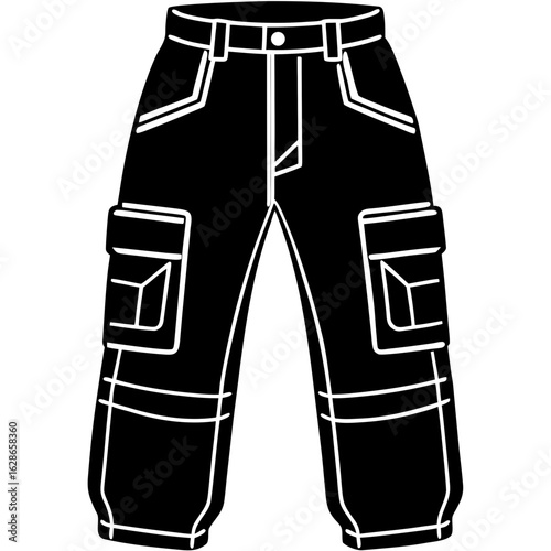 Combat Style Utility Pants Vector