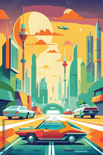 vector illustration of a city landscape