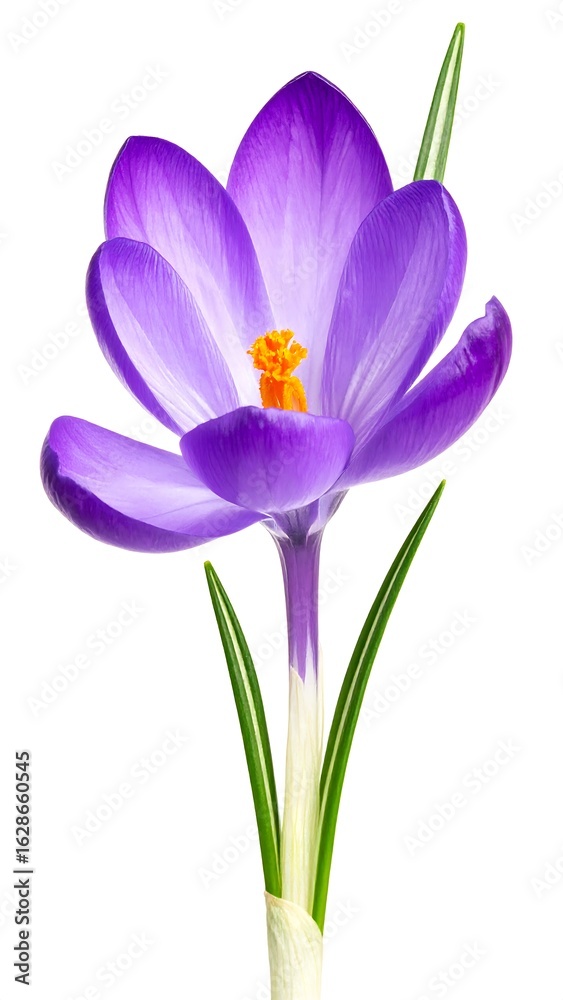 Naklejka premium Vivid purple crocus blossom