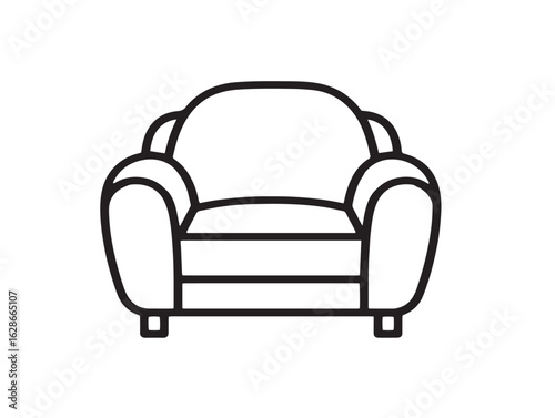 Cozy chair bed combo design in flat vector