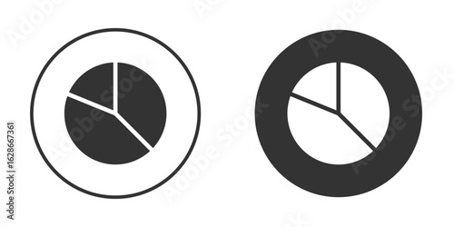 Pie chart icon vector design and illustration, graphic design.