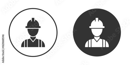 Worker icon vector design and illustration, graphic design.