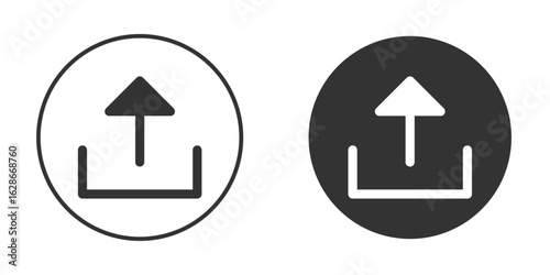 Upload icon vector design and illustration, graphic design.