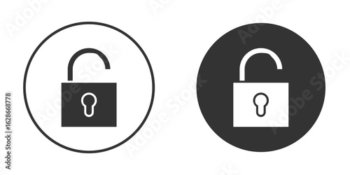 Unblocked icon vector design and illustration, graphic design.