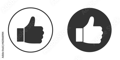 Thumb icon vector design and illustration, graphic design.