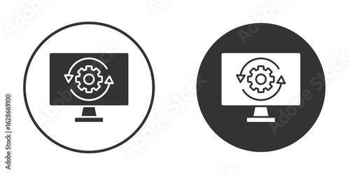 System update icon vector design and illustration, graphic design.