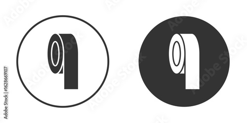 Tape icon vector design and illustration, graphic design.