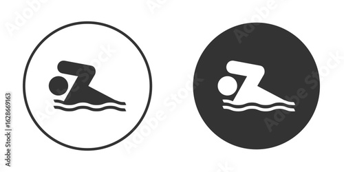 Swimming icon vector design and illustration, graphic design.