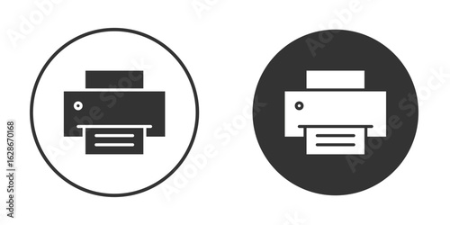Print button icon vector design and illustration, graphic design.