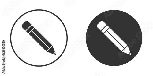 Pencil icon vector design and illustration, graphic design.